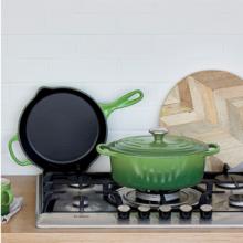 Le Creuset is a premium French cookware manufacturer best known for its colourful enamelled cast iron cookware and professional quality 3 ply Stainless Steel, Toughened Non-Stick and Stoneware.